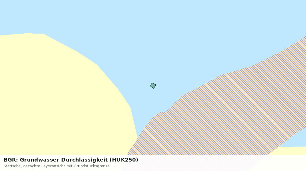 Statische Kartenansicht: BGR: Grundwasser-Durchlässigkeit (HÜK250)