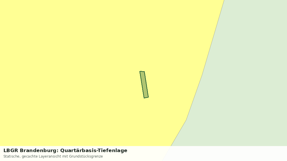 Statische Kartenansicht: LBGR Brandenburg: Quartärbasis-Tiefenlage