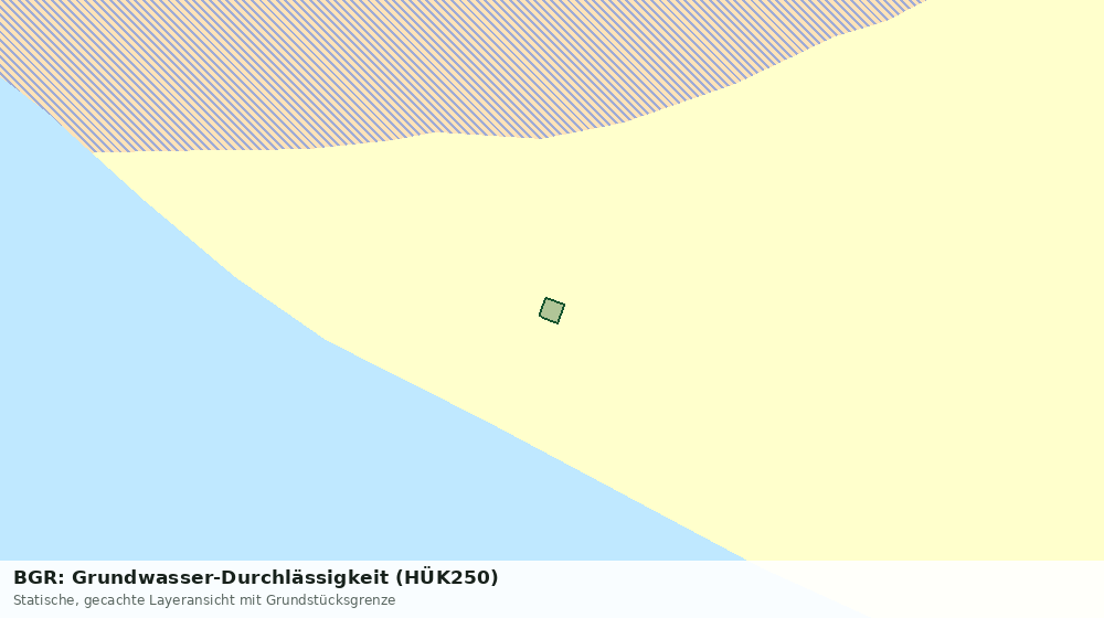 Statische Kartenansicht: BGR: Grundwasser-Durchlässigkeit (HÜK250)
