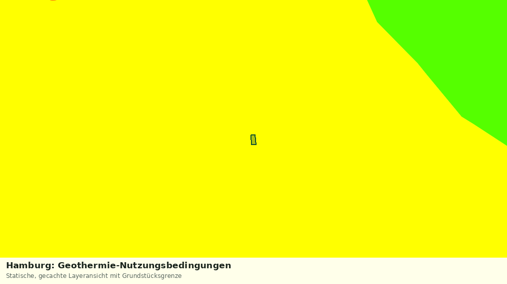 Statische Kartenansicht: Hamburg: Geothermie-Nutzungsbedingungen