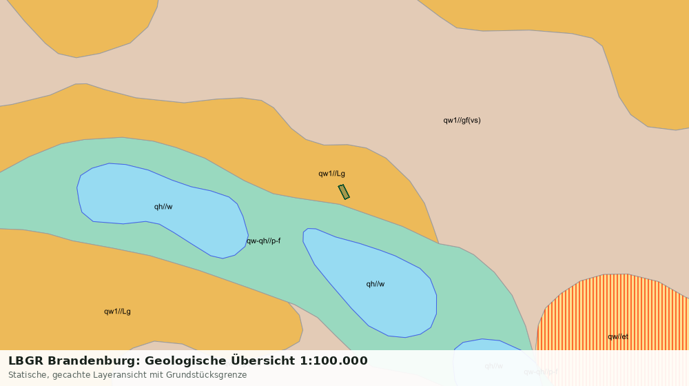 Statische Kartenansicht: LBGR Brandenburg: Geologische Übersicht 1:100.000
