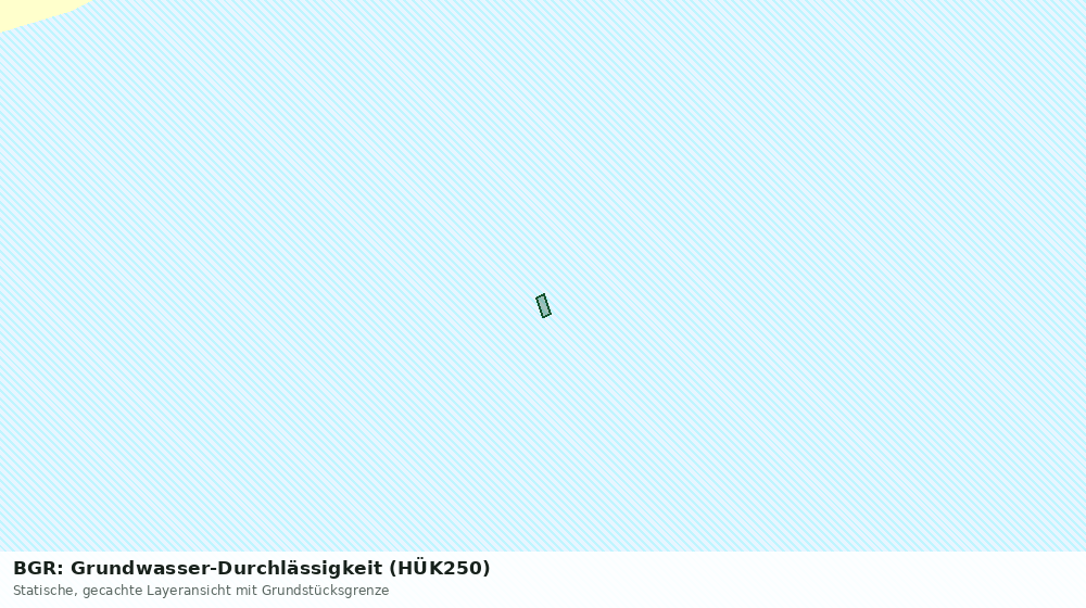 Statische Kartenansicht: BGR: Grundwasser-Durchlässigkeit (HÜK250)