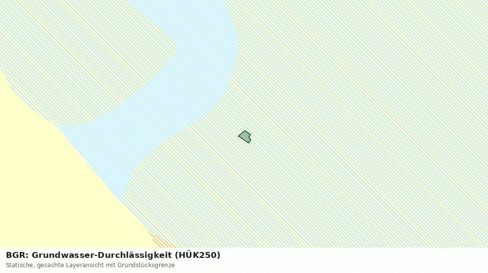 Statische Kartenansicht: BGR: Grundwasser-Durchlässigkeit (HÜK250)