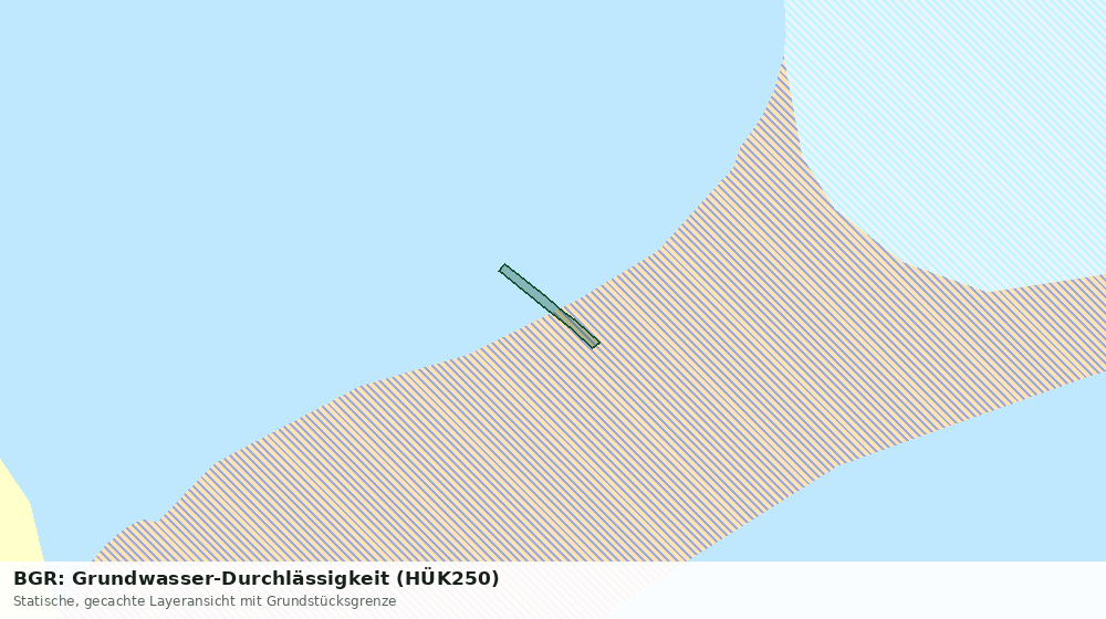 Statische Kartenansicht: BGR: Grundwasser-Durchlässigkeit (HÜK250)