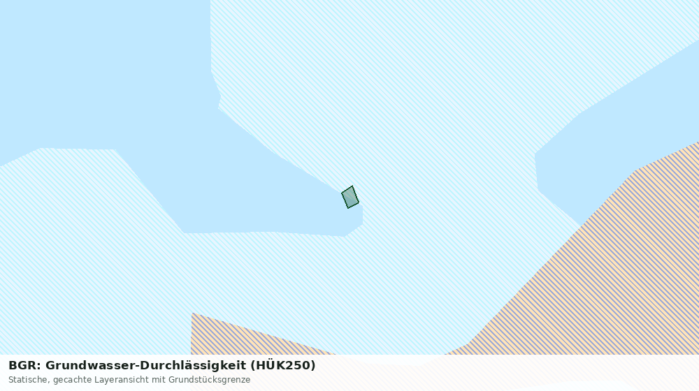 Statische Kartenansicht: BGR: Grundwasser-Durchlässigkeit (HÜK250)