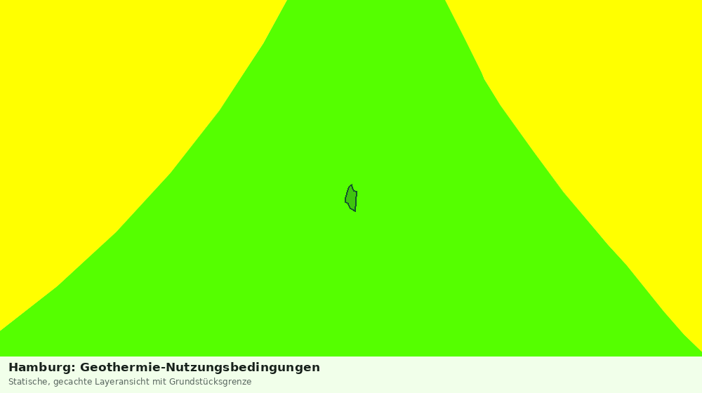 Statische Kartenansicht: Hamburg: Geothermie-Nutzungsbedingungen