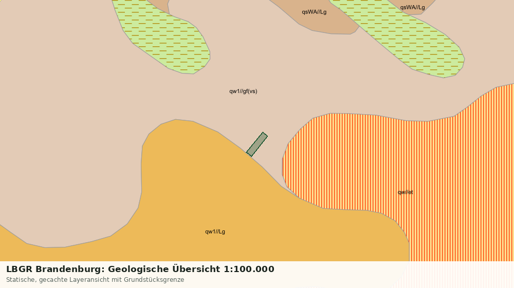 Statische Kartenansicht: LBGR Brandenburg: Geologische Übersicht 1:100.000