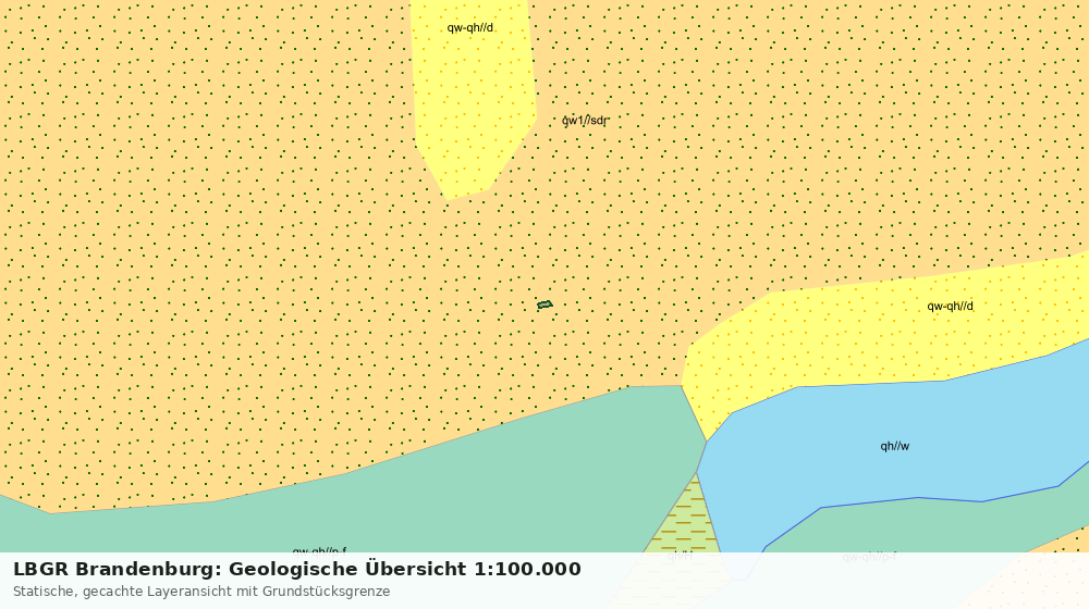 Statische Kartenansicht: LBGR Brandenburg: Geologische Übersicht 1:100.000