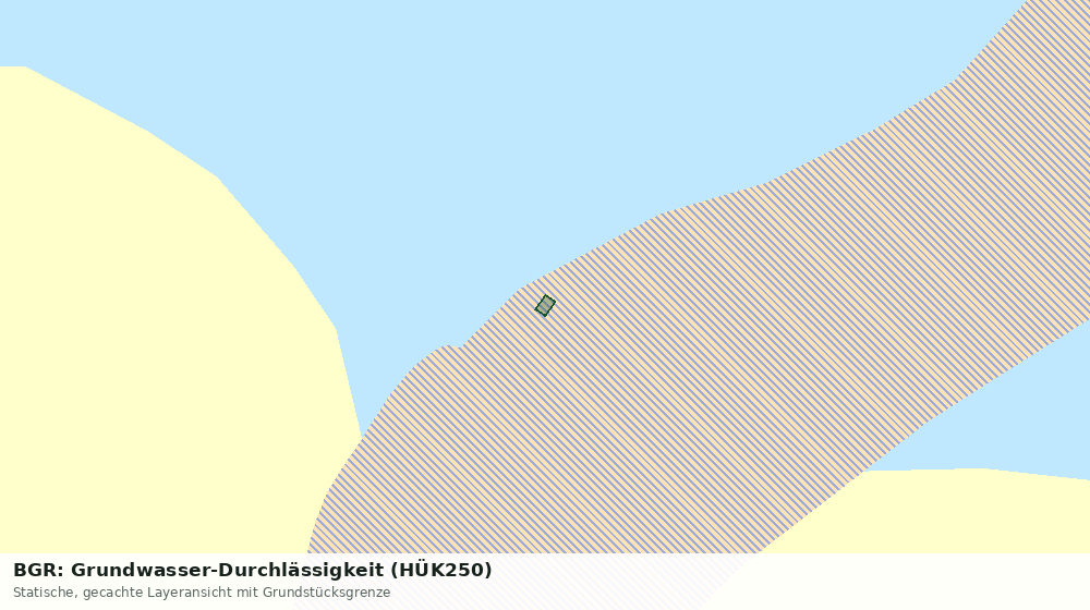 Statische Kartenansicht: BGR: Grundwasser-Durchlässigkeit (HÜK250)