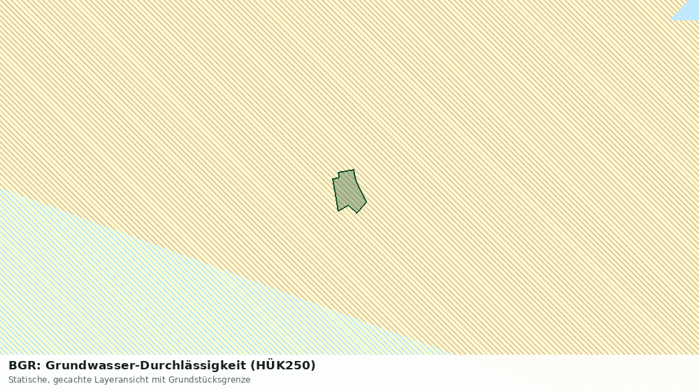 Statische Kartenansicht: BGR: Grundwasser-Durchlässigkeit (HÜK250)