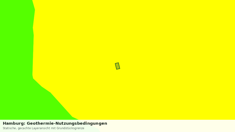 Statische Kartenansicht: Hamburg: Geothermie-Nutzungsbedingungen