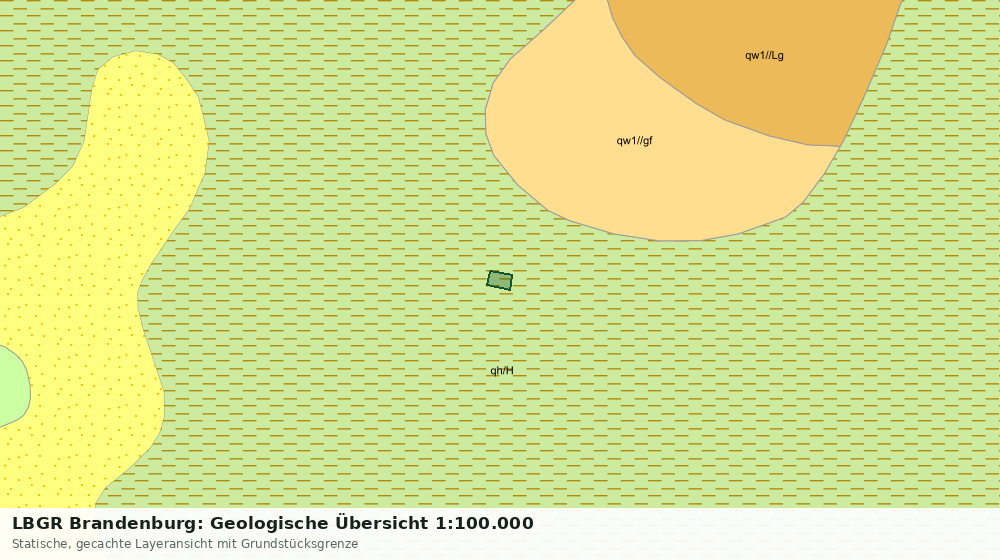 Statische Kartenansicht: LBGR Brandenburg: Geologische Übersicht 1:100.000