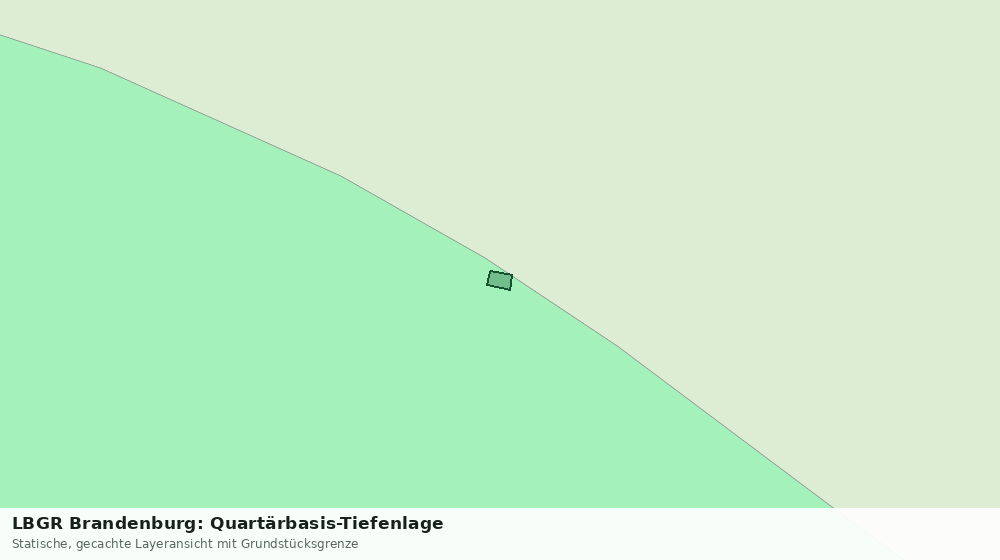Statische Kartenansicht: LBGR Brandenburg: Quartärbasis-Tiefenlage