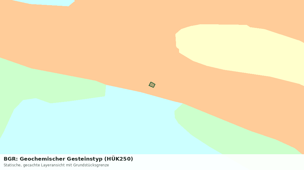 Statische Kartenansicht: BGR: Geochemischer Gesteinstyp (HÜK250)