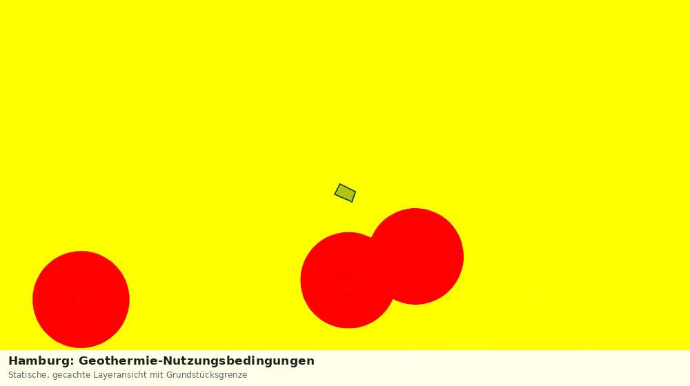 Statische Kartenansicht: Hamburg: Geothermie-Nutzungsbedingungen