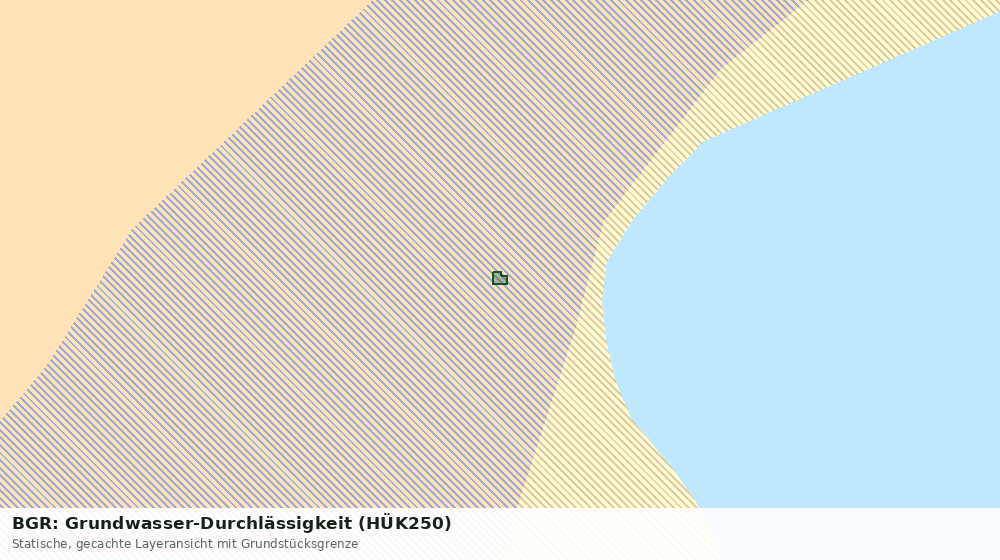 Statische Kartenansicht: BGR: Grundwasser-Durchlässigkeit (HÜK250)