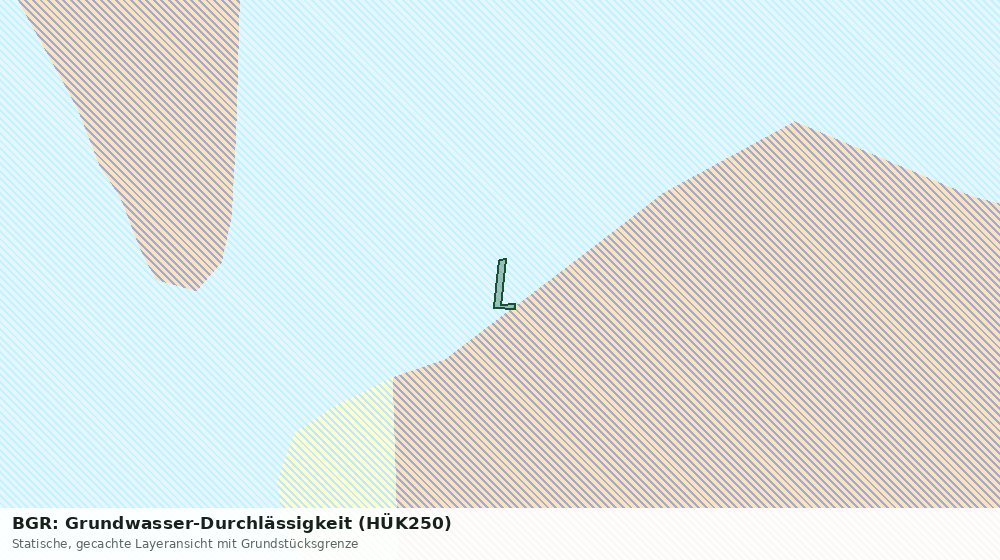 Statische Kartenansicht: BGR: Grundwasser-Durchlässigkeit (HÜK250)
