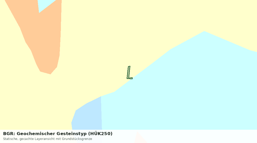 Statische Kartenansicht: BGR: Geochemischer Gesteinstyp (HÜK250)