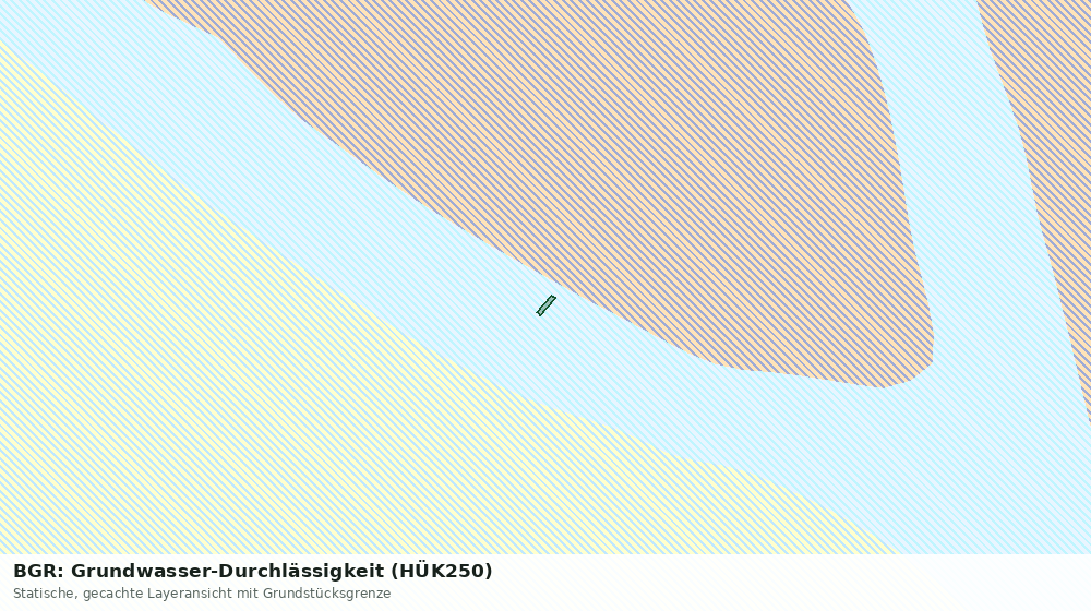 Statische Kartenansicht: BGR: Grundwasser-Durchlässigkeit (HÜK250)