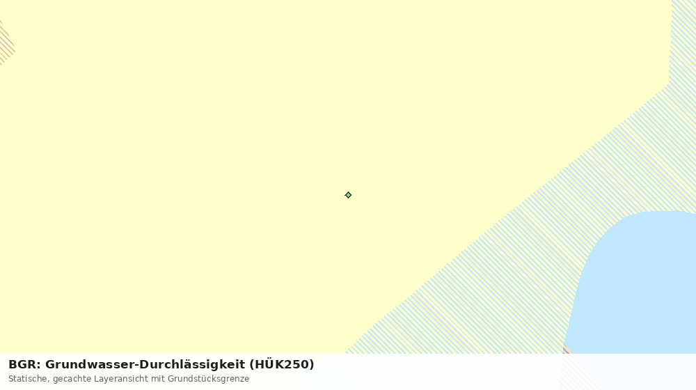 Statische Kartenansicht: BGR: Grundwasser-Durchlässigkeit (HÜK250)