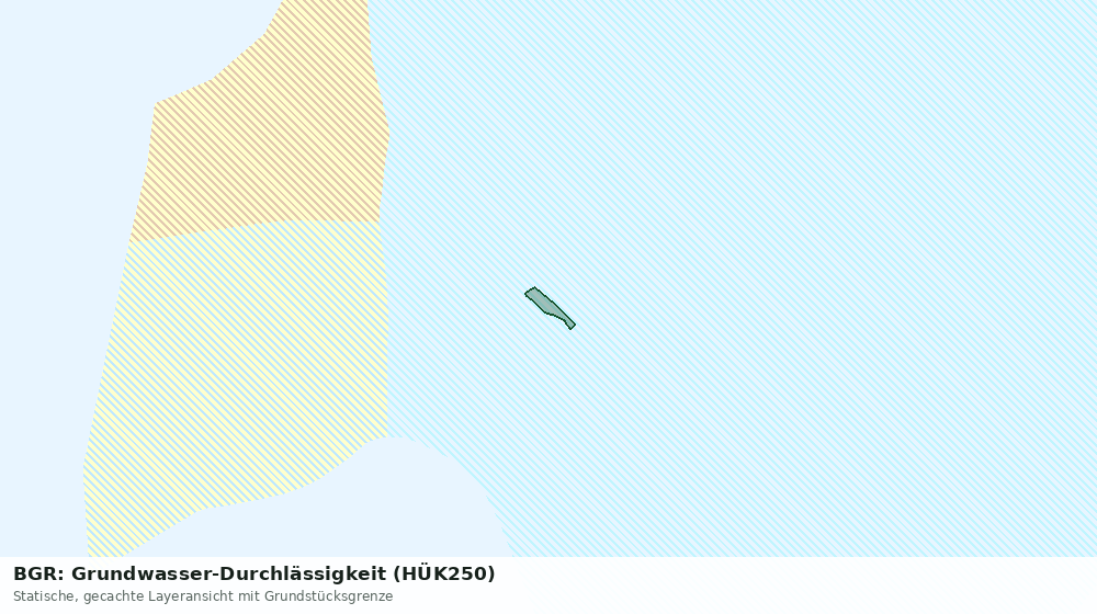 Statische Kartenansicht: BGR: Grundwasser-Durchlässigkeit (HÜK250)