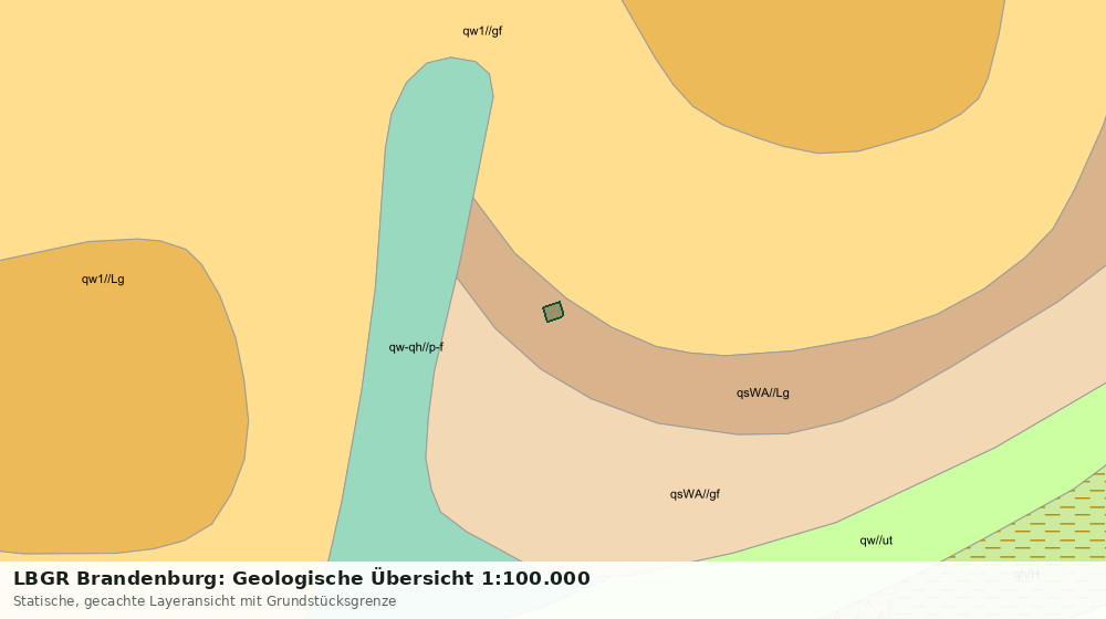 Statische Kartenansicht: LBGR Brandenburg: Geologische Übersicht 1:100.000