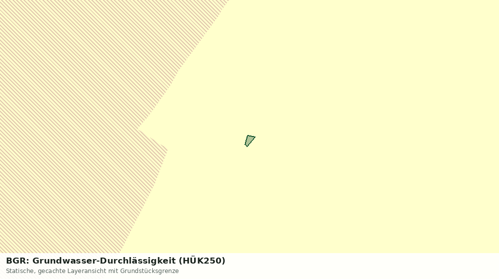 Statische Kartenansicht: BGR: Grundwasser-Durchlässigkeit (HÜK250)