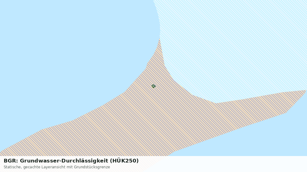 Statische Kartenansicht: BGR: Grundwasser-Durchlässigkeit (HÜK250)
