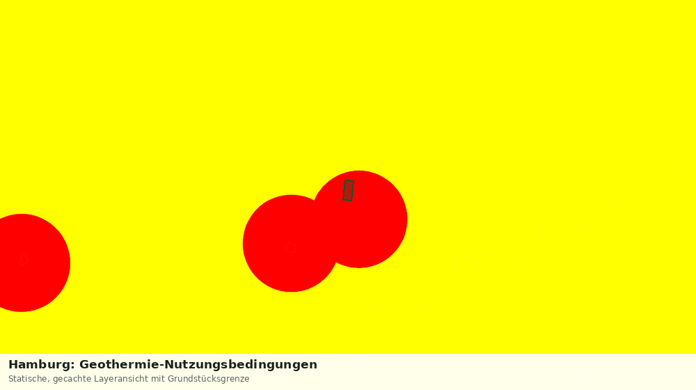 Statische Kartenansicht: Hamburg: Geothermie-Nutzungsbedingungen