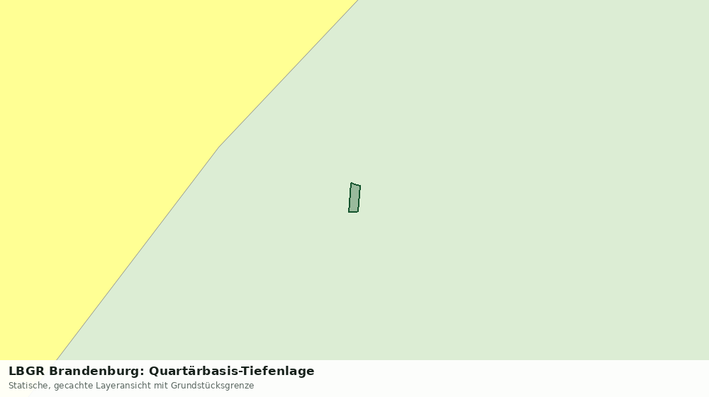 Statische Kartenansicht: LBGR Brandenburg: Quartärbasis-Tiefenlage