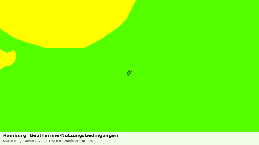 Statische Kartenansicht: Hamburg: Geothermie-Nutzungsbedingungen