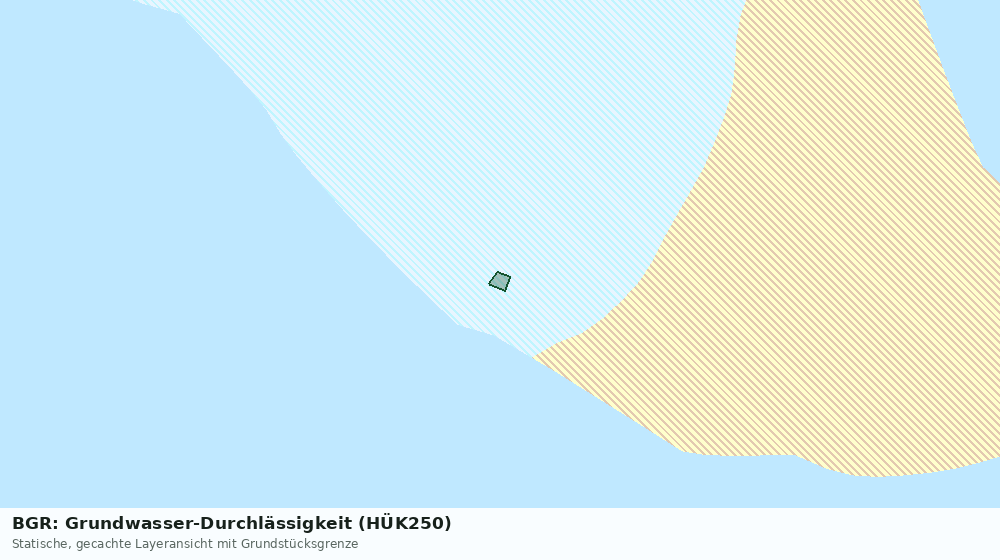 Statische Kartenansicht: BGR: Grundwasser-Durchlässigkeit (HÜK250)