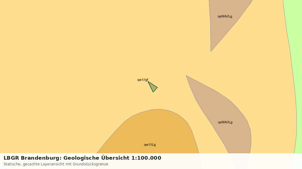 Statische Kartenansicht: LBGR Brandenburg: Geologische Übersicht 1:100.000