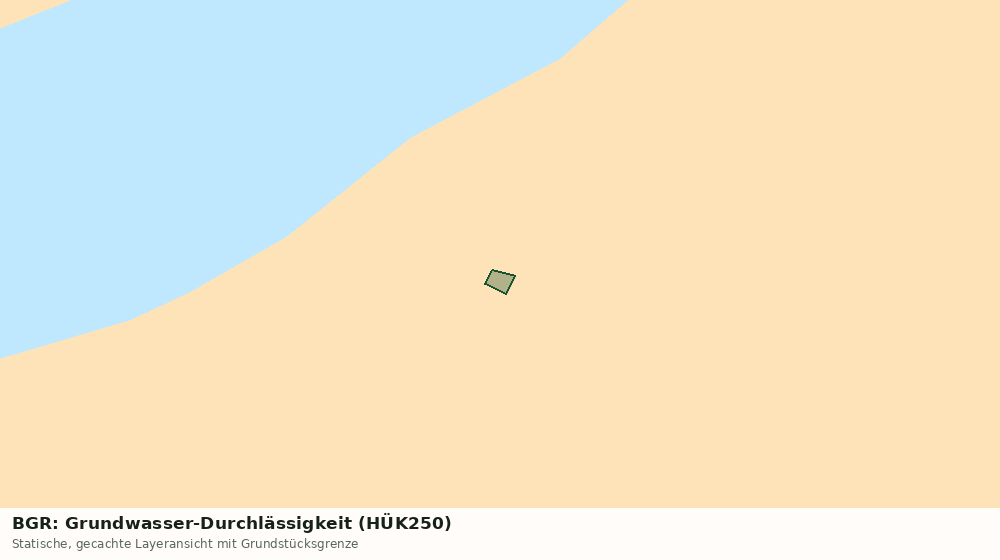 Statische Kartenansicht: BGR: Grundwasser-Durchlässigkeit (HÜK250)