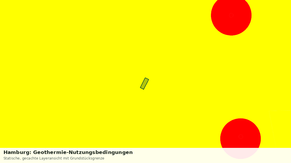 Statische Kartenansicht: Hamburg: Geothermie-Nutzungsbedingungen