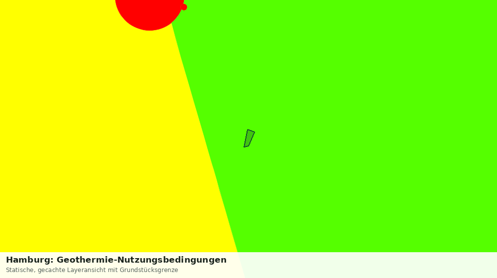 Statische Kartenansicht: Hamburg: Geothermie-Nutzungsbedingungen