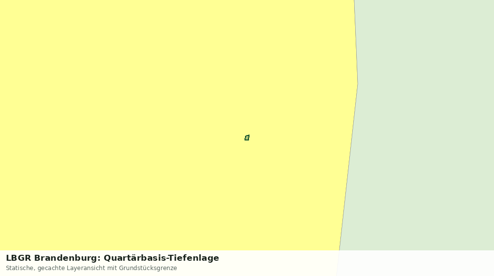 Statische Kartenansicht: LBGR Brandenburg: Quartärbasis-Tiefenlage