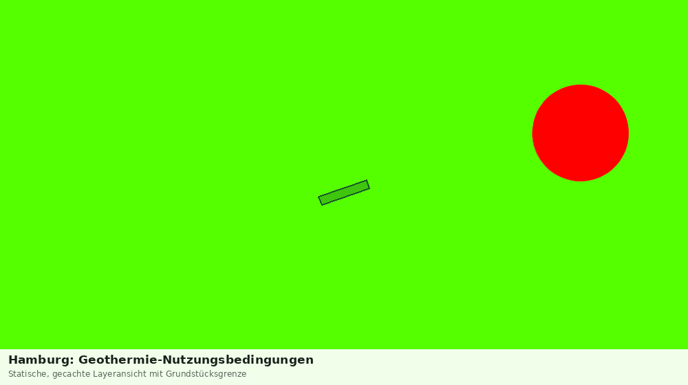 Statische Kartenansicht: Hamburg: Geothermie-Nutzungsbedingungen