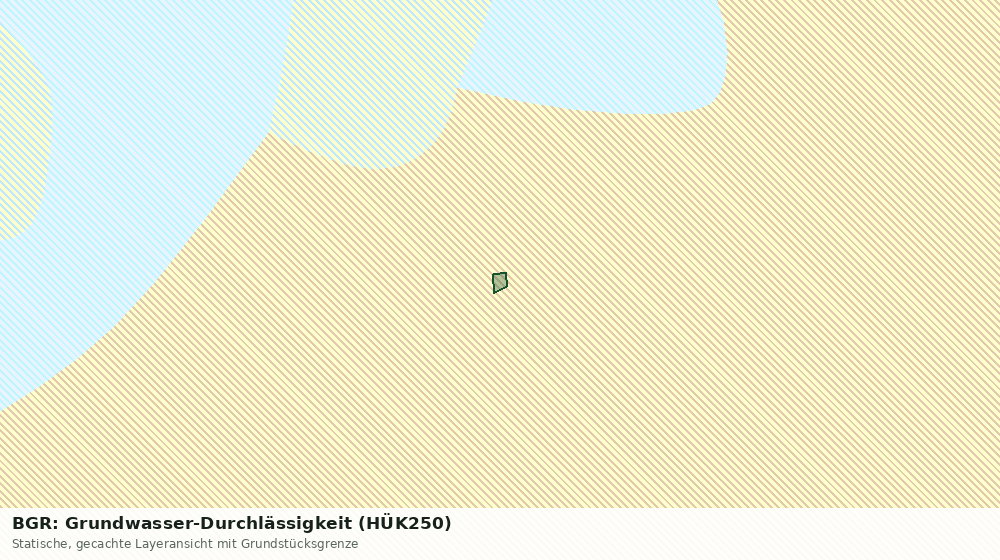 Statische Kartenansicht: BGR: Grundwasser-Durchlässigkeit (HÜK250)