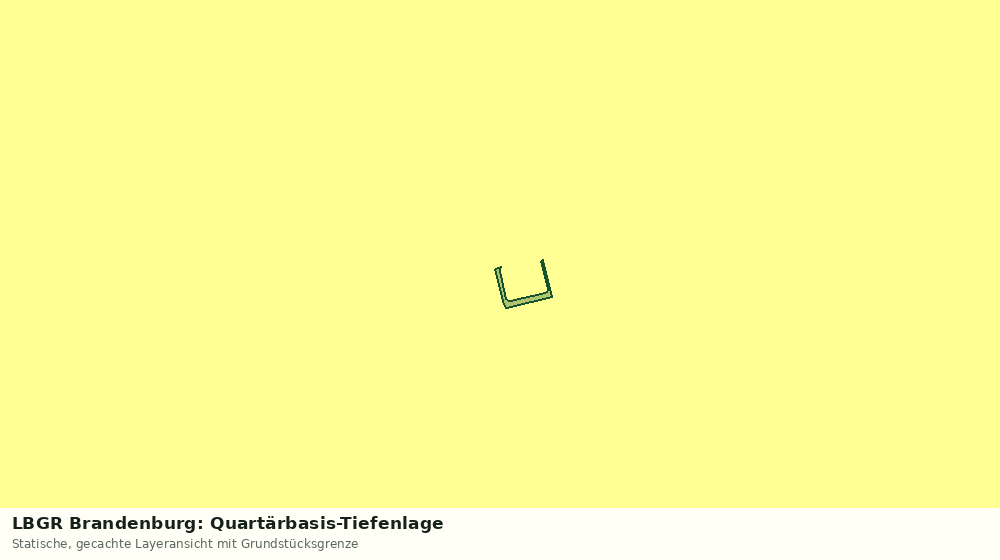 Statische Kartenansicht: LBGR Brandenburg: Quartärbasis-Tiefenlage