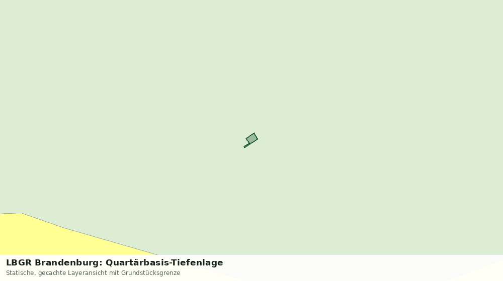 Statische Kartenansicht: LBGR Brandenburg: Quartärbasis-Tiefenlage
