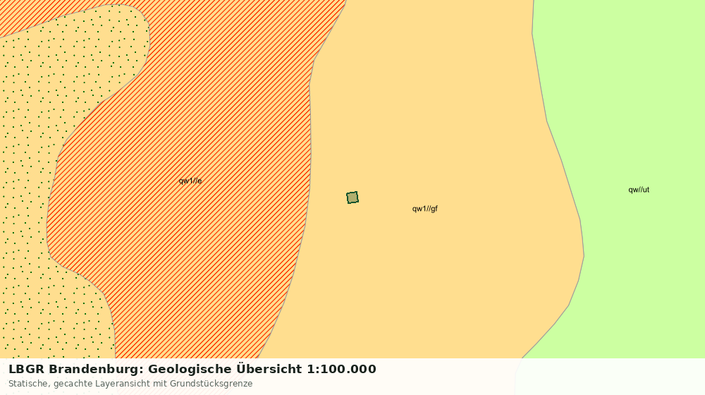 Statische Kartenansicht: LBGR Brandenburg: Geologische Übersicht 1:100.000