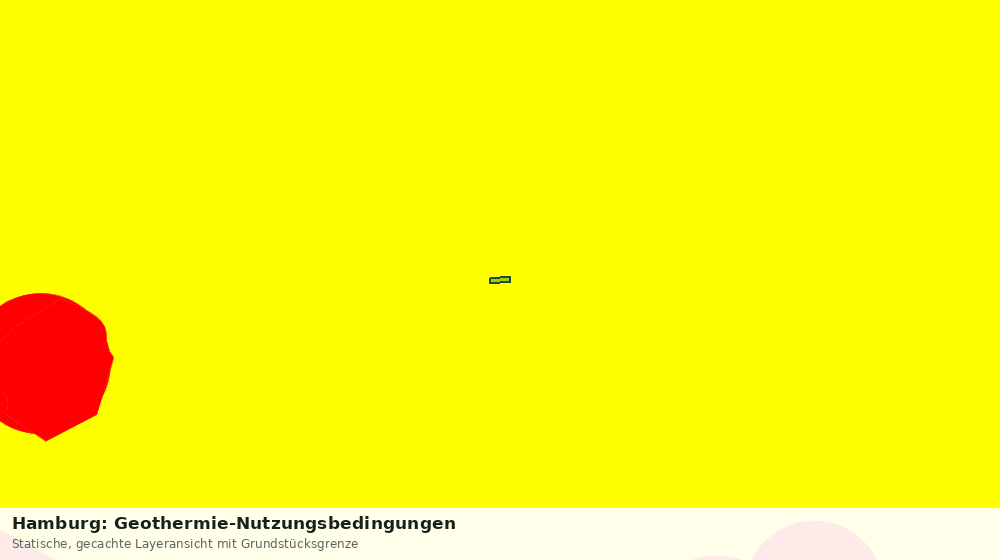 Statische Kartenansicht: Hamburg: Geothermie-Nutzungsbedingungen
