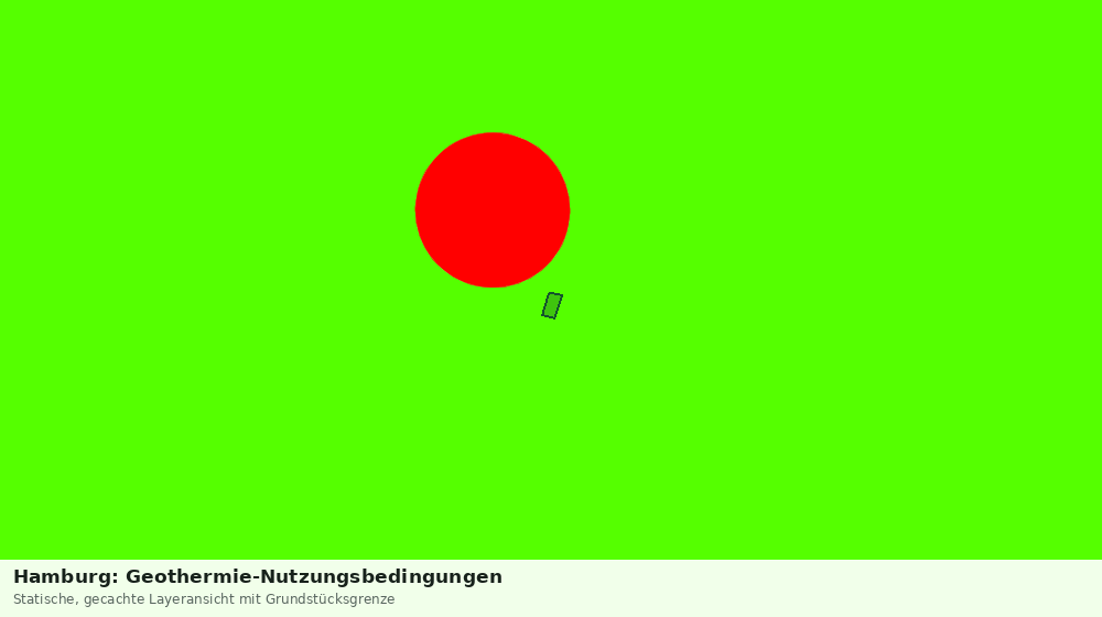 Statische Kartenansicht: Hamburg: Geothermie-Nutzungsbedingungen