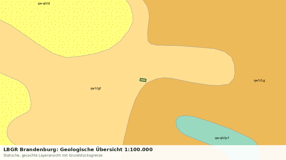Statische Kartenansicht: LBGR Brandenburg: Geologische Übersicht 1:100.000