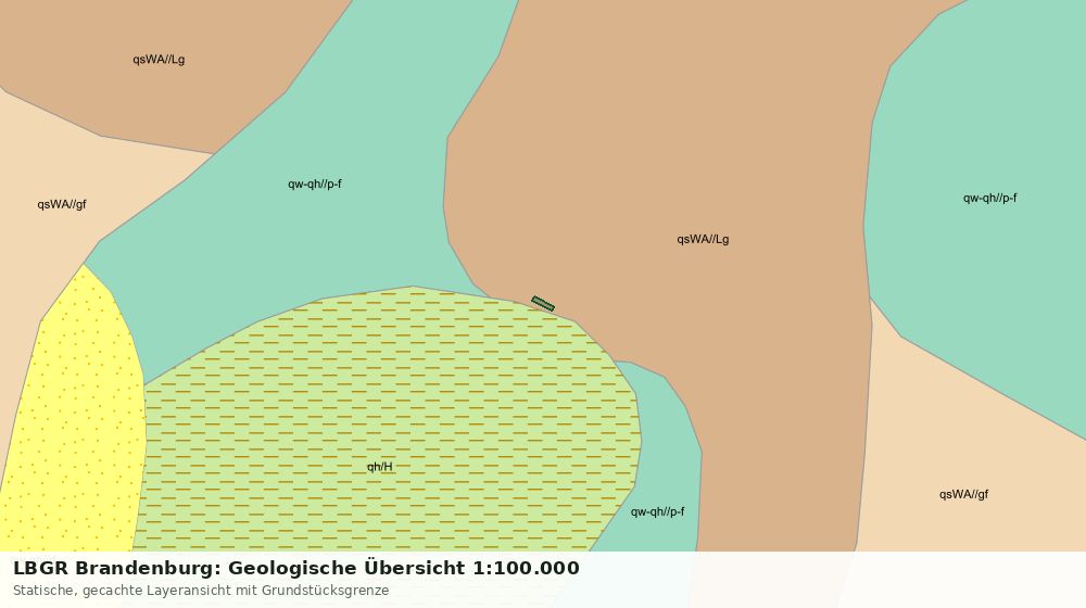 Statische Kartenansicht: LBGR Brandenburg: Geologische Übersicht 1:100.000