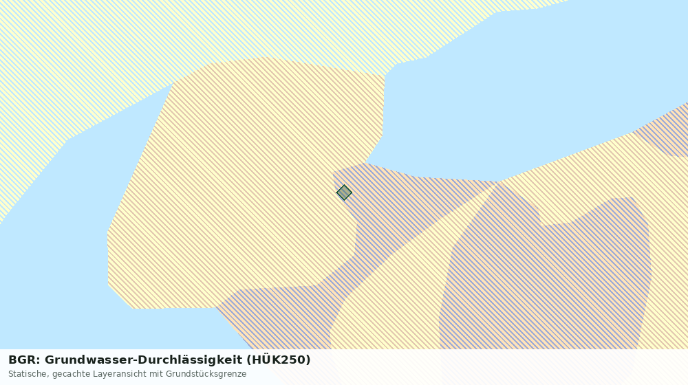 Statische Kartenansicht: BGR: Grundwasser-Durchlässigkeit (HÜK250)