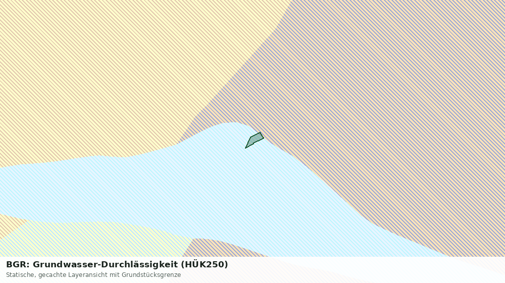 Statische Kartenansicht: BGR: Grundwasser-Durchlässigkeit (HÜK250)
