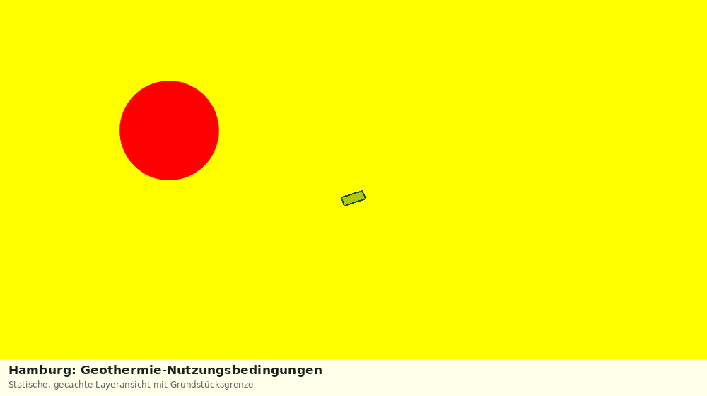 Statische Kartenansicht: Hamburg: Geothermie-Nutzungsbedingungen