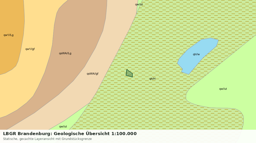 Statische Kartenansicht: LBGR Brandenburg: Geologische Übersicht 1:100.000
